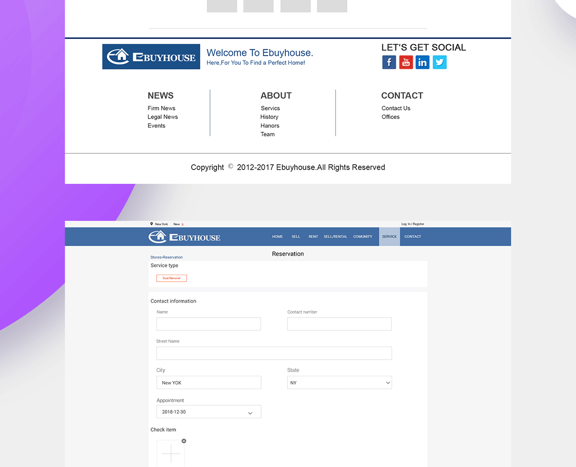 E-buyhouse房产网网站开发