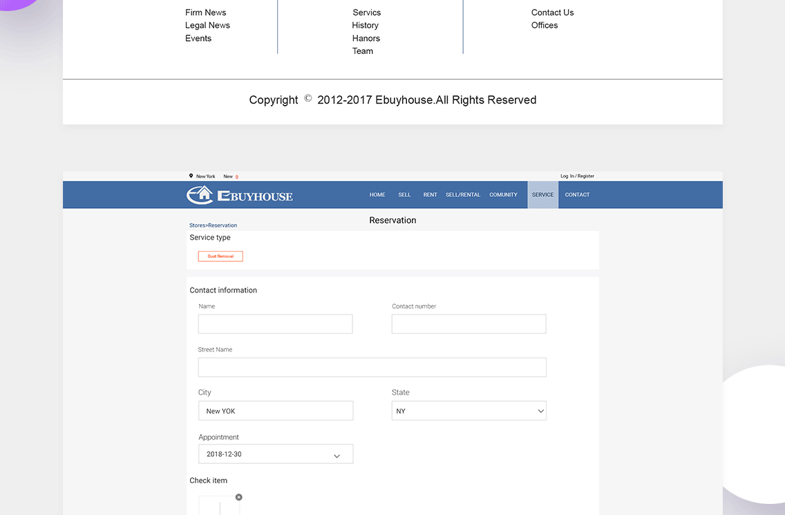 E-buyhouseService网站建设